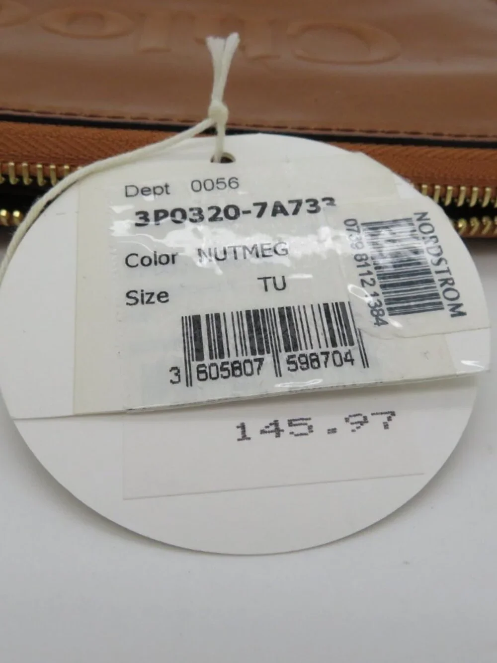 Chloé Nutmeg Brown Sheepskin Leather Wallet